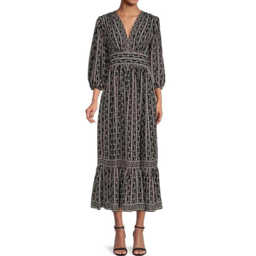 Max Studio ​Floral Tiered Maxi Dress - Small
